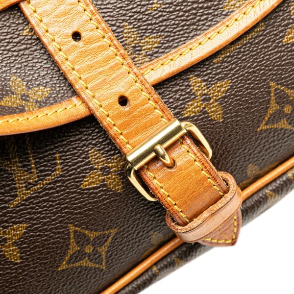 Pre-owned Louis Vuitton Monogram Saumur 30 Brown