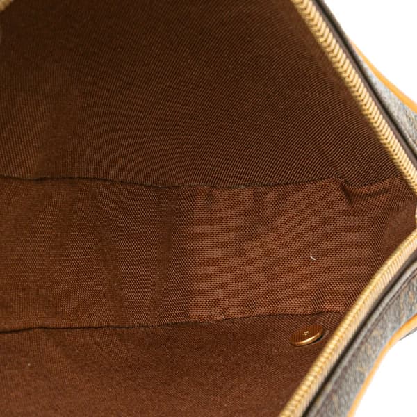 Pre-owned Louis Vuitton Monogram Pochette Gange Brown