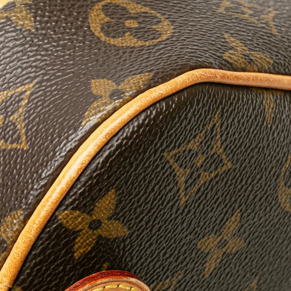 Pre-owned Louis Vuitton Monogram Pochette Gange Brown