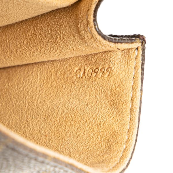 Pre-owned Louis Vuitton Monogram Pochette Twin GM Brown