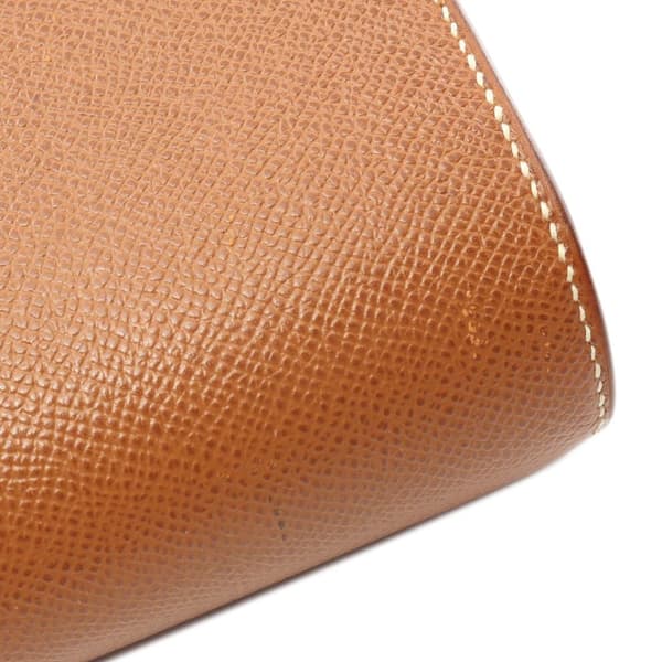 Pre-owned Hermès Courchevel Medor Crossbody Brown