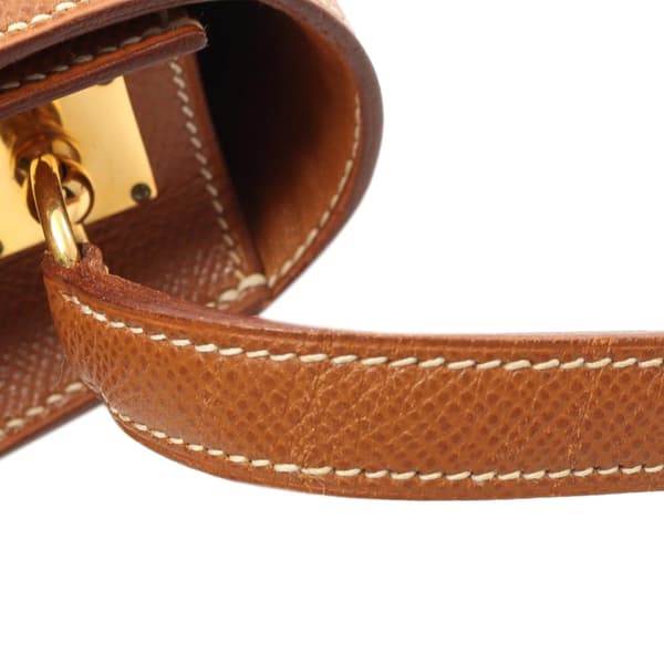 Pre-owned Hermès Courchevel Medor Crossbody Brown
