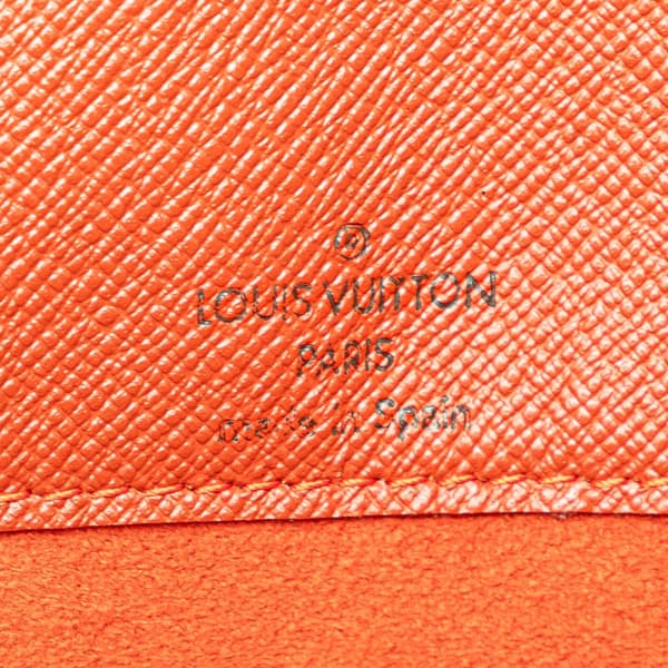 Pre-owned Louis Vuitton Damier Ebene Musette Tango Long Strap Brown