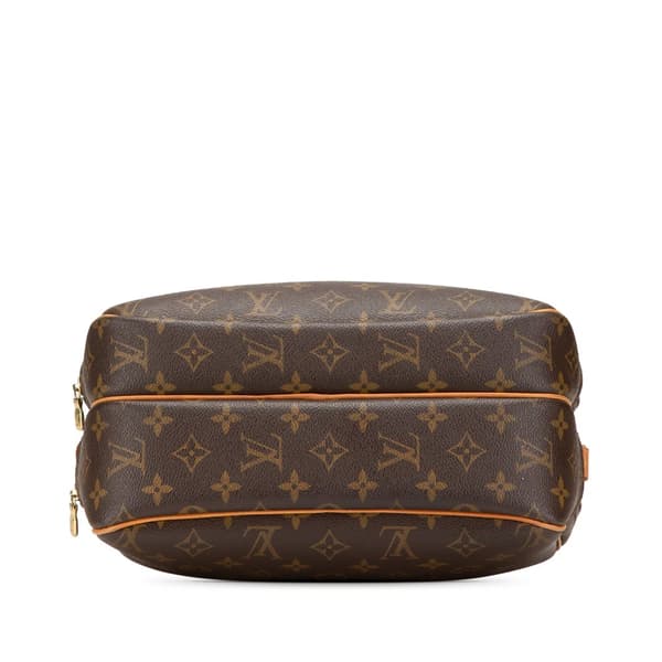 Pre-owned Louis Vuitton Monogram Reporter PM Brown