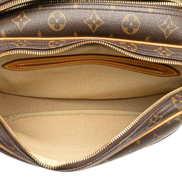 Pre-owned Louis Vuitton Monogram Reporter PM Brown