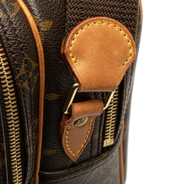 Pre-owned Louis Vuitton Monogram Reporter PM Brown