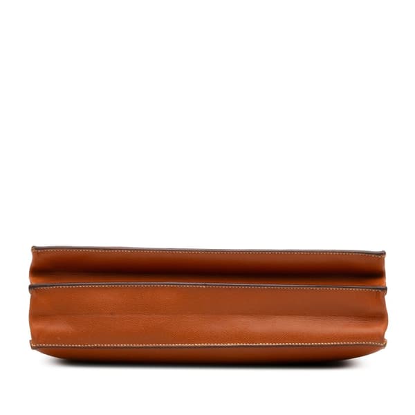 Pre-owned Hermès Epsom Kelly Depeches 38 Brown
