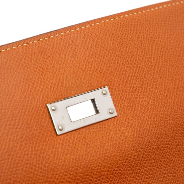 Pre-owned Hermès Epsom Kelly Depeches 38 Brown