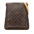 Miniatyrbilde 1 av 9: Pre-owned Louis Vuitton Monogram Musette Salsa GM Brown