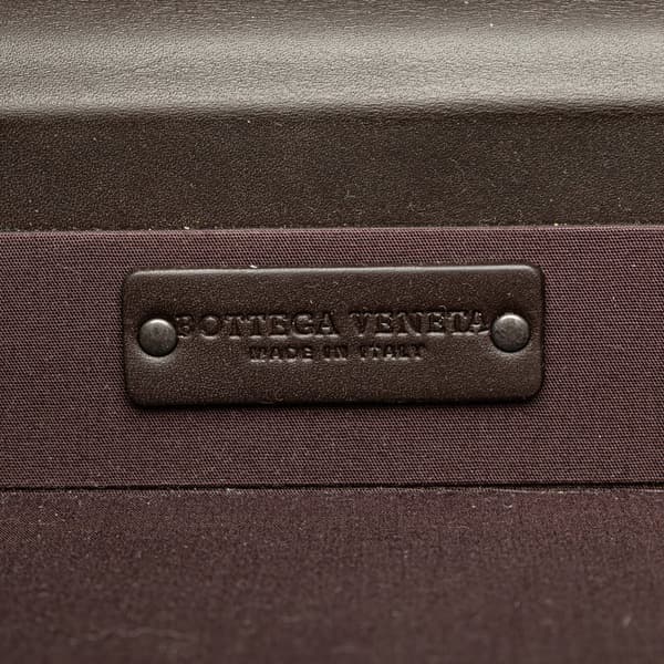 Pre-owned Bottega Veneta Nappa Intrecciato Attache Briefcase Brown