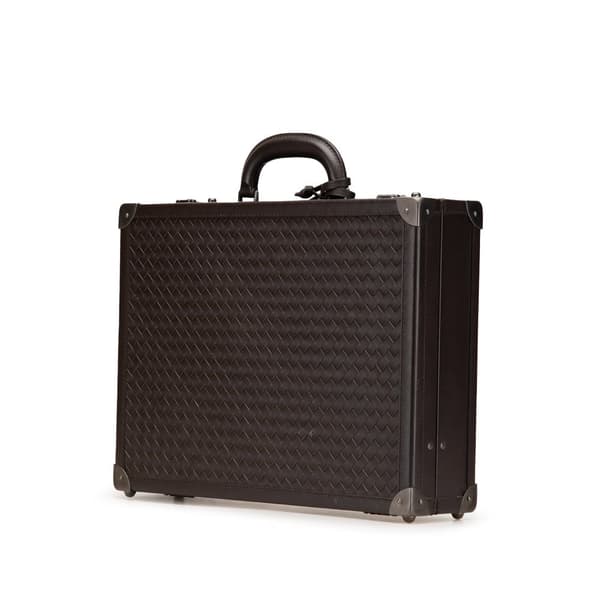 Pre-owned Bottega Veneta Nappa Intrecciato Attache Briefcase Brown