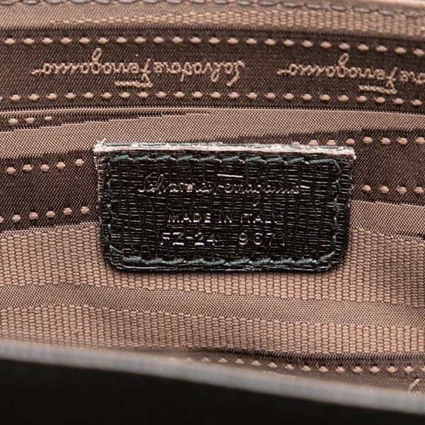 Pre-owned Ferragamo Leather Messenger Bag Brown