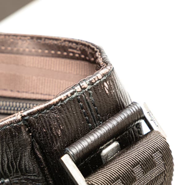 Pre-owned Ferragamo Leather Messenger Bag Brown