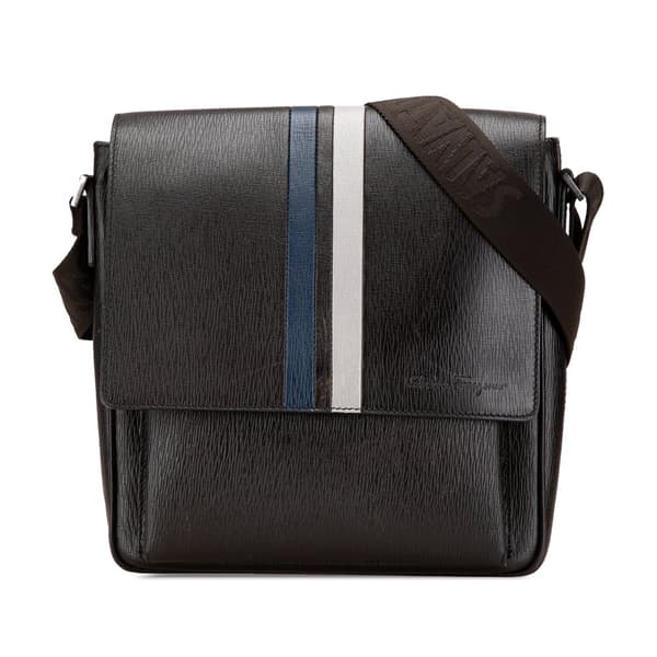 Pre-owned Ferragamo Leather Messenger Bag Brown
