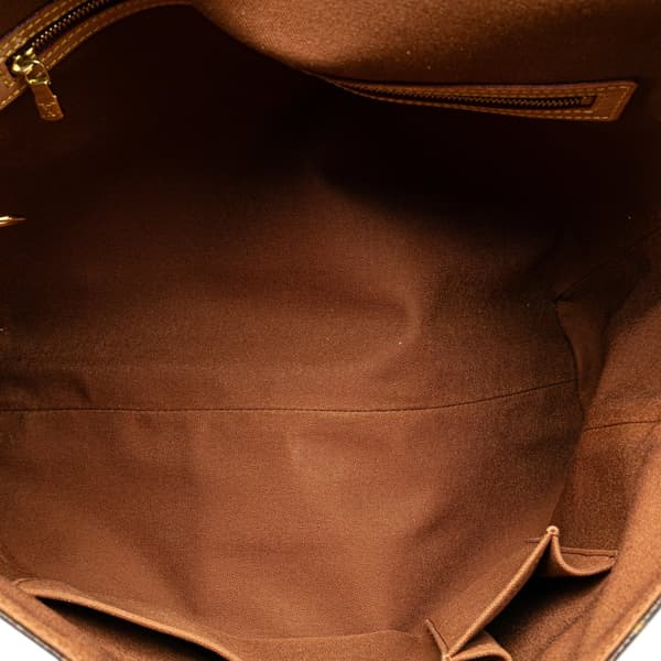 Pre-owned Louis Vuitton Monogram Abbesses Brown