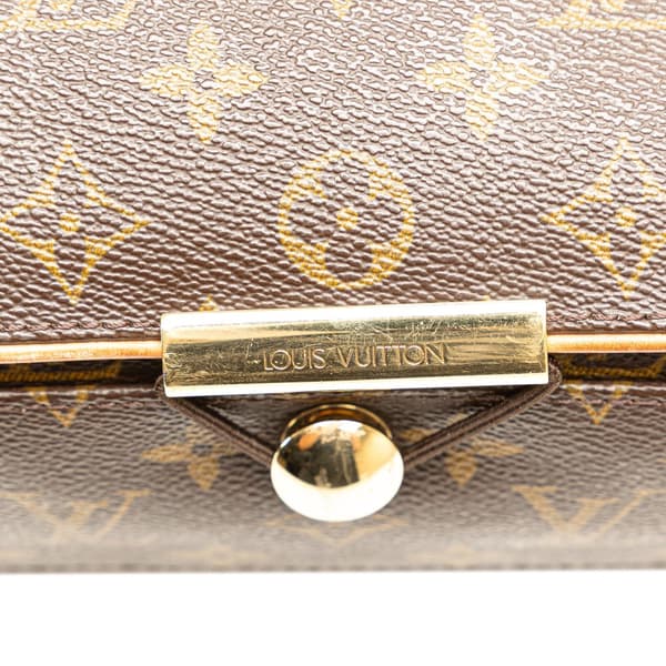Pre-owned Louis Vuitton Monogram Abbesses Brown