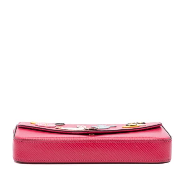 Pre-owned Louis Vuitton Epi Pochette Felicie Patchwork Pink