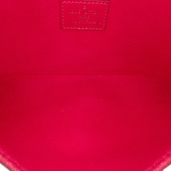 Pre-owned Louis Vuitton Epi Pochette Felicie Patchwork Pink