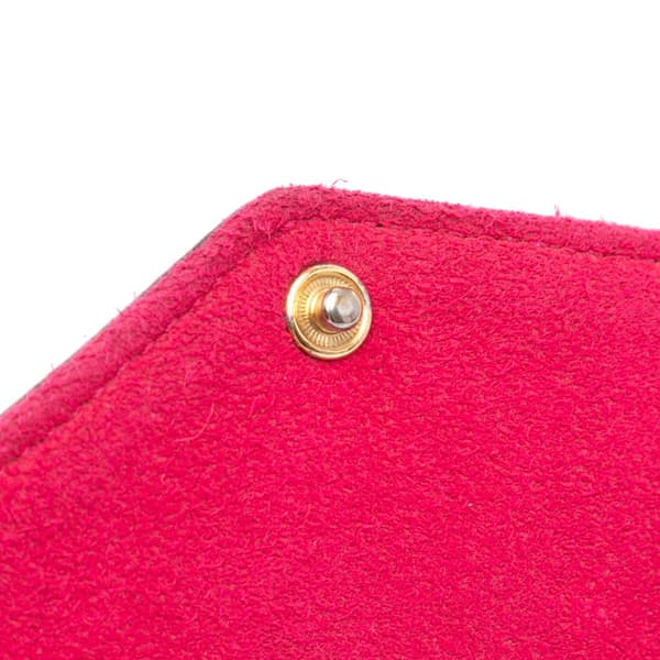 Pre-owned Louis Vuitton Epi Pochette Felicie Patchwork Pink