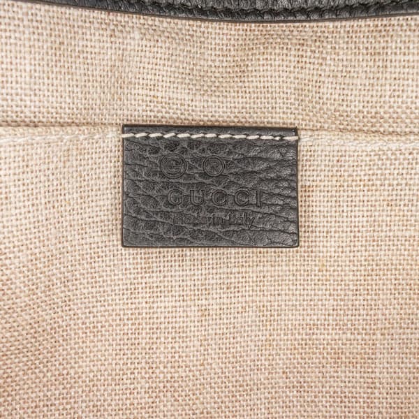 Pre-owned Gucci Small Dollar Calfskin Interlocking G Crossbody Black