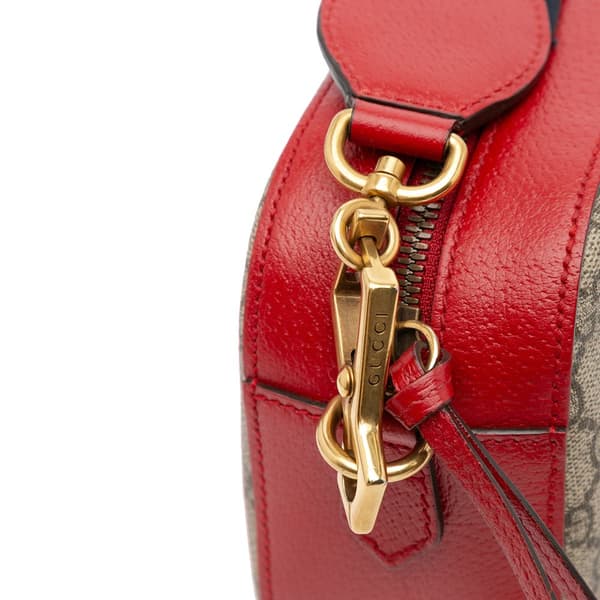 Pre-owned Gucci GG Supreme Web Neo Vintage Crossbody Brown