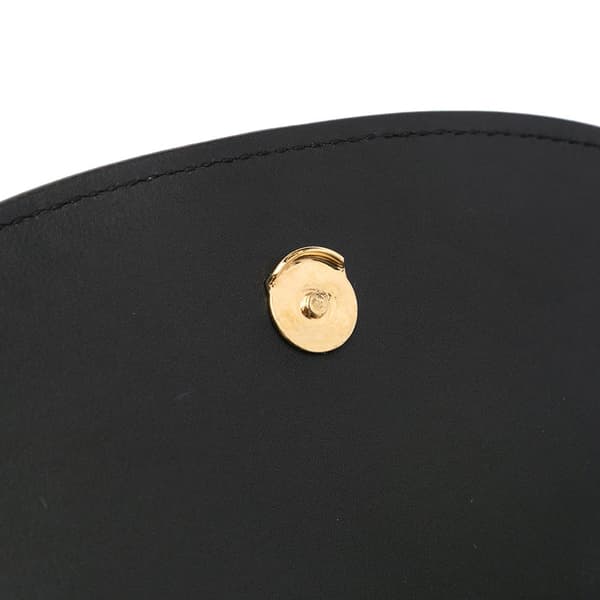Pre-owned Saint Laurent Medium Leather Monogram Kaia Crossbody Black