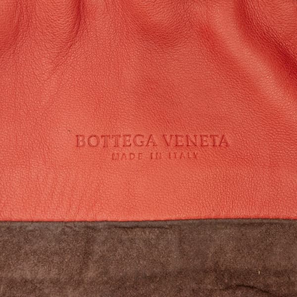 Pre-owned Bottega Veneta Nappa Intrecciato Crossbody Orange