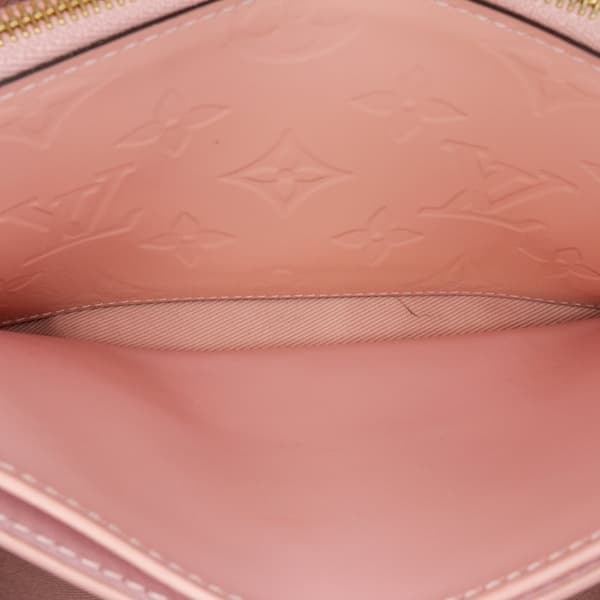 Pre-owned Louis Vuitton Monogram Vernis Pochette Felicie Pink