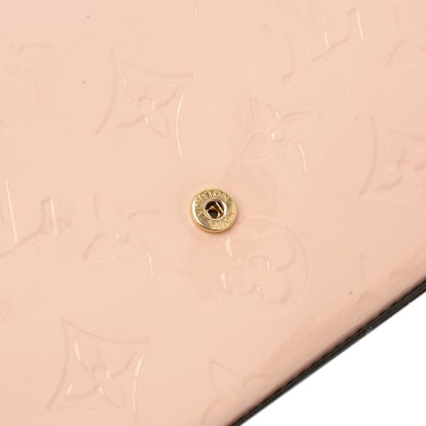 Pre-owned Louis Vuitton Monogram Vernis Pochette Felicie Pink