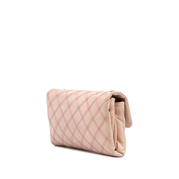 Pre-owned Chanel Jumbo Quilted Calfskin Triple Stitched Flap Brown