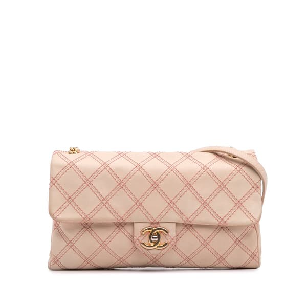 Pre-owned Chanel Jumbo Quilted Calfskin Triple Stitched Flap Brown