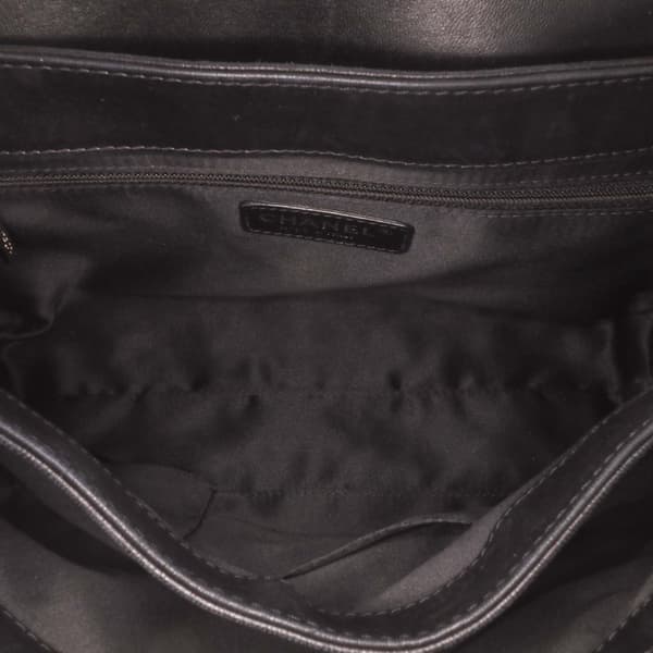 Pre-owned Chanel Jumbo Quilted Lambskin Coco Loop Flap Black
