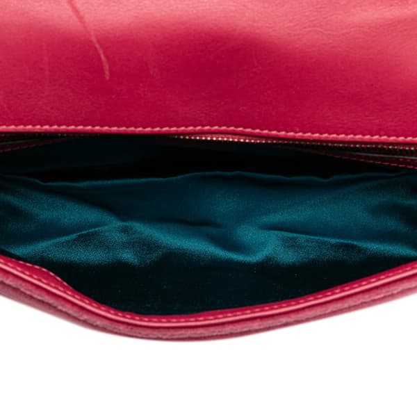 Pre-owned Gucci Small GG Marmont Matelasse Velvet Flap Crossbody Pink