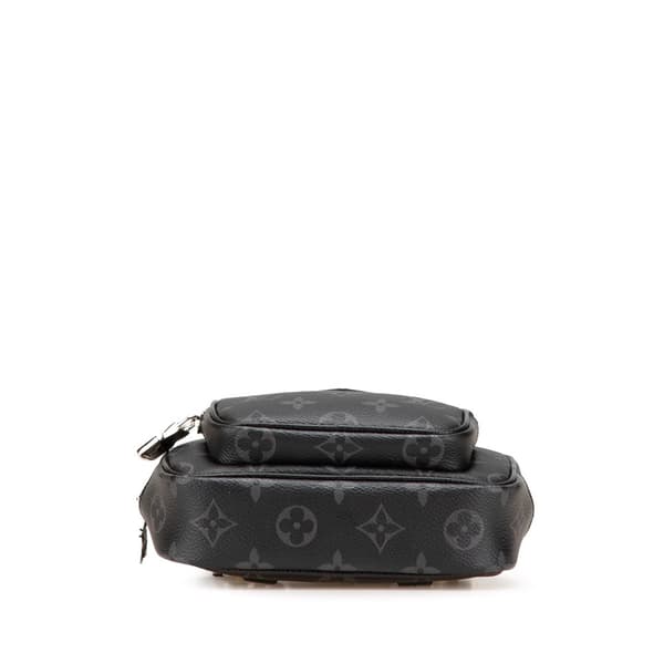 Pre-owned Louis Vuitton Monogram Eclipse Taigarama Outdoor Pouch Black