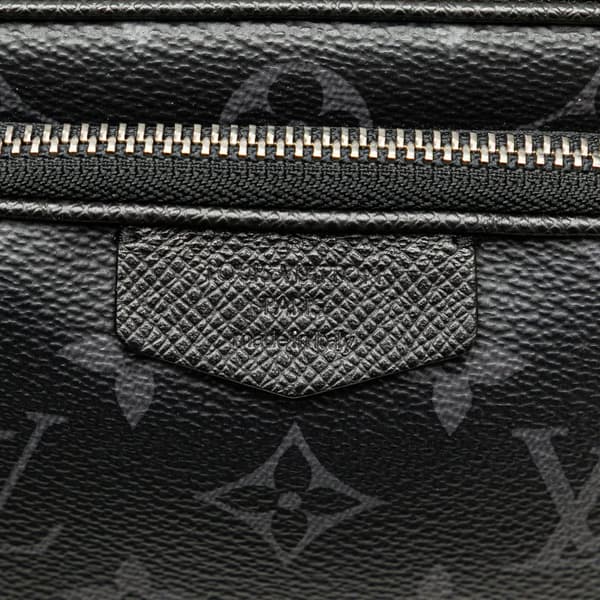 Pre-owned Louis Vuitton Monogram Eclipse Taigarama Outdoor Pouch Black