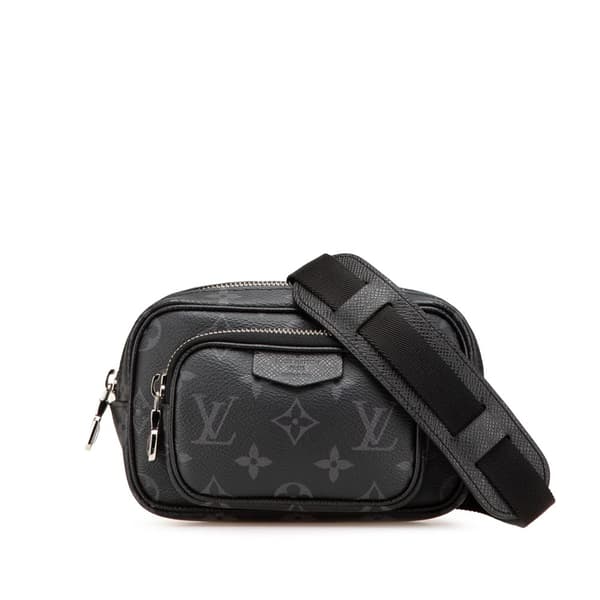 Pre-owned Louis Vuitton Monogram Eclipse Taigarama Outdoor Pouch Black