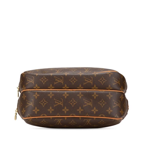 Pre-owned Louis Vuitton Monogram Reporter PM Brown