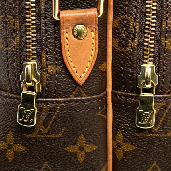 Pre-owned Louis Vuitton Monogram Reporter PM Brown