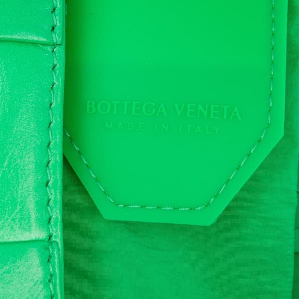 Pre-owned Bottega Veneta Small Nappa Intrecciato Cassette Crossbody Green