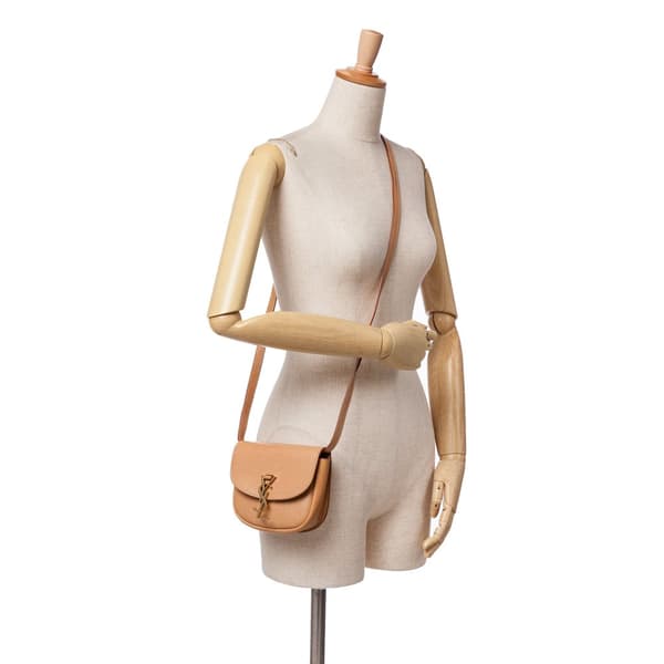 Pre-owned Saint Laurent Small Leather Kaia Crossbody Brown