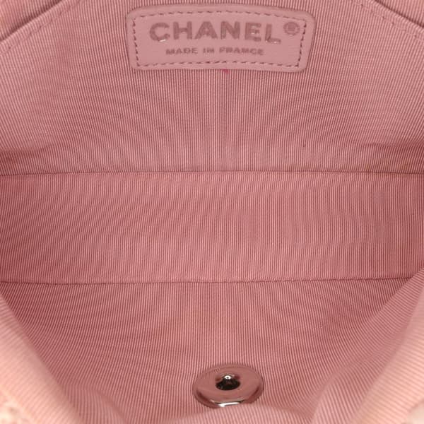 Pre-owned Chanel Mini Rectangular Classic Tweed Single Flap Pink