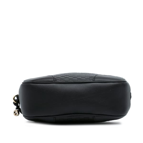 Pre-owned Gucci Microguccissima Bree Crossbody Black