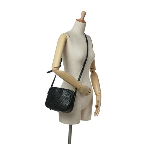 Pre-owned Gucci Microguccissima Bree Crossbody Black