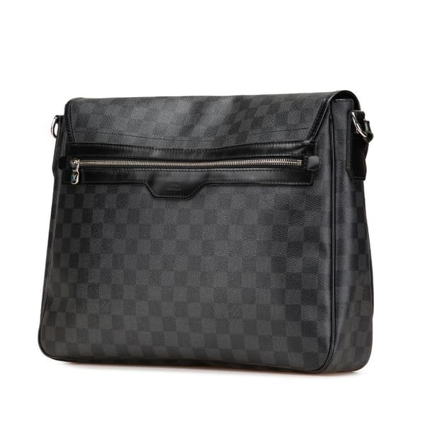 Pre-owned Louis Vuitton Damier Graphite Daniel GM Black