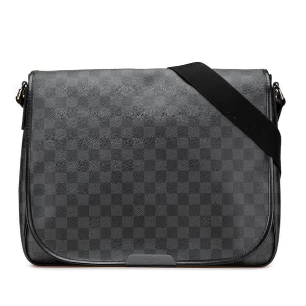 Pre-owned Louis Vuitton Damier Graphite Daniel GM Black