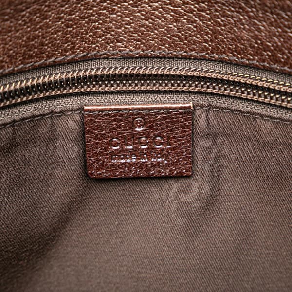 Pre-owned Gucci GG Canvas Crossbody Brown