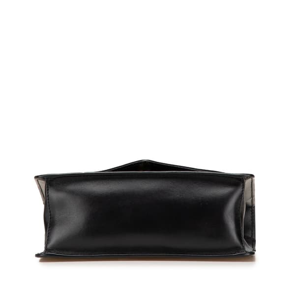 Pre-owned Prada Saffiano Envelope Chain Crossbody Black