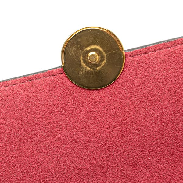 Pre-owned Louis Vuitton Monogram Flore Wallet On Chain Brown