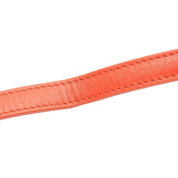 Pre-owned Dior Micro Smooth Calfskin 30 Montaigne Flap Orange