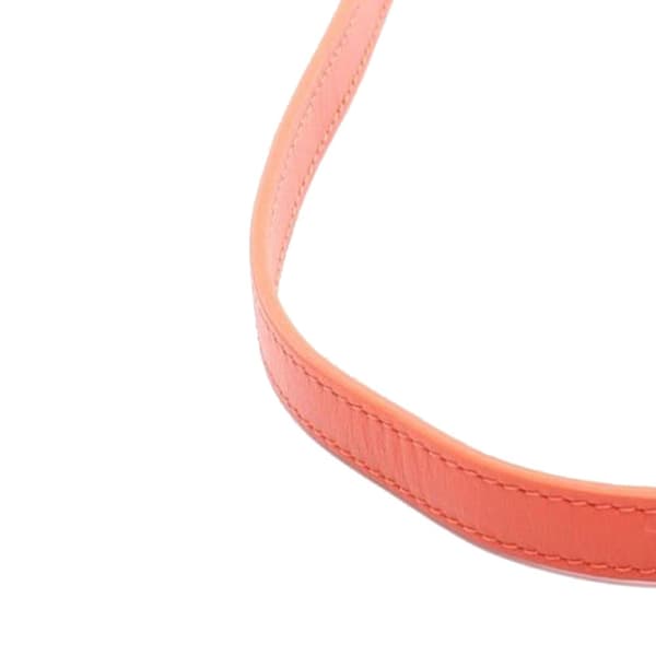 Pre-owned Dior Micro Smooth Calfskin 30 Montaigne Flap Orange
